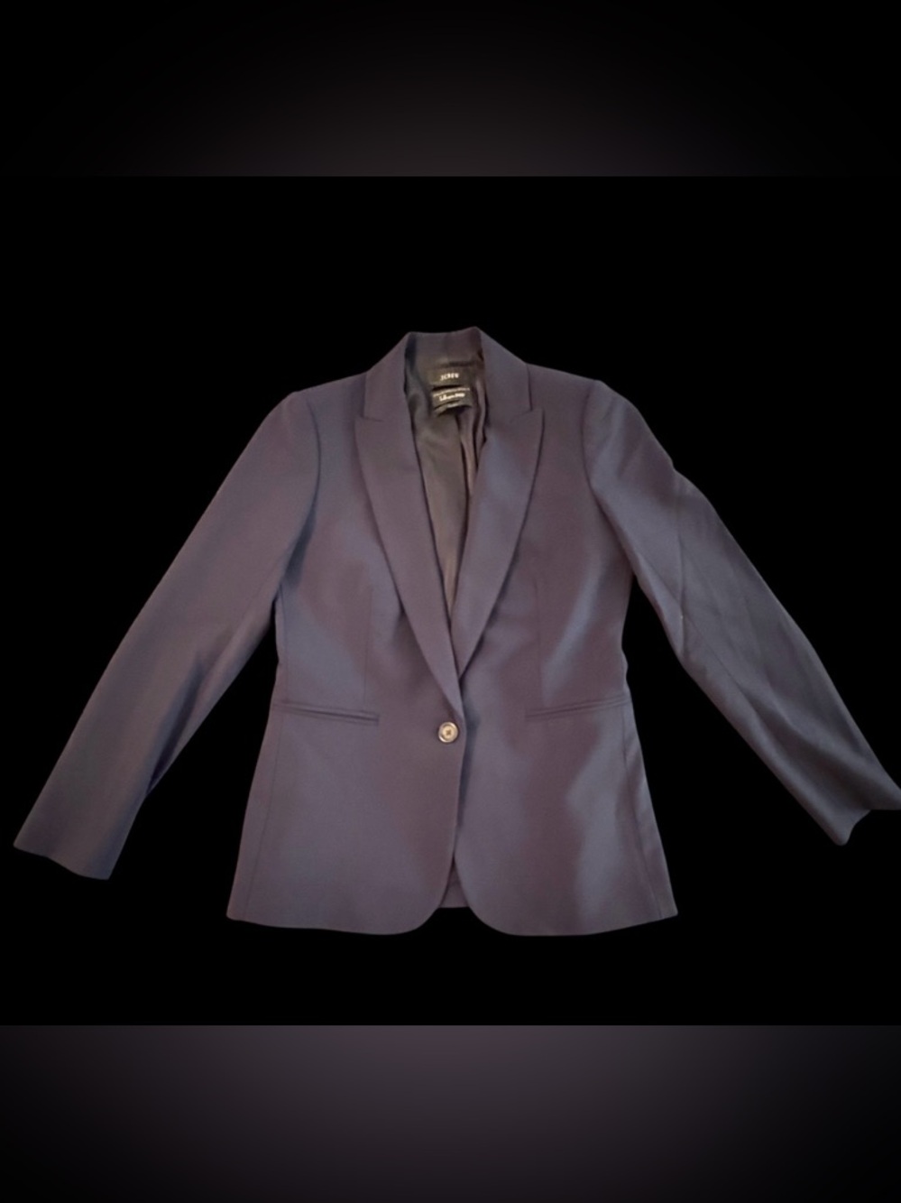 J. Crew Navy Single-Button Tailored Blazer